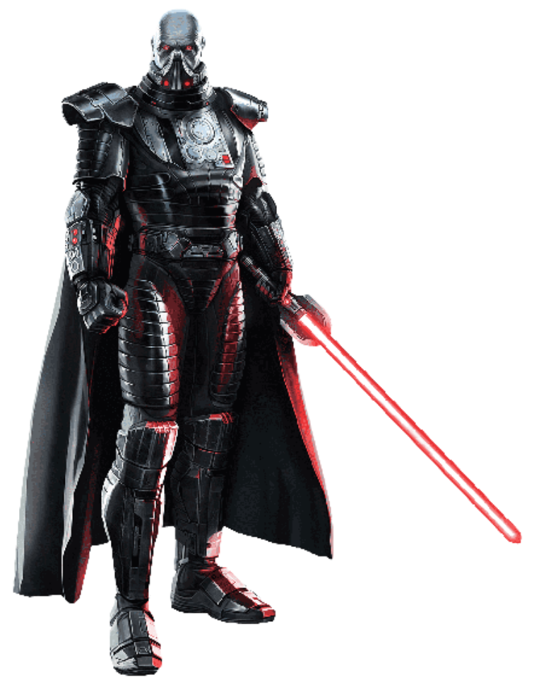 dartg vader sem capacete e com um sabre de luz vermelho